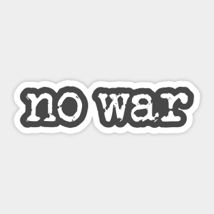 no war Sticker